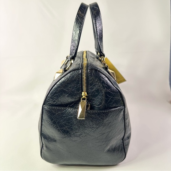 NWT Women’s Michael Kors Grayson Black Duffle Satchel - Picture 7 of 10